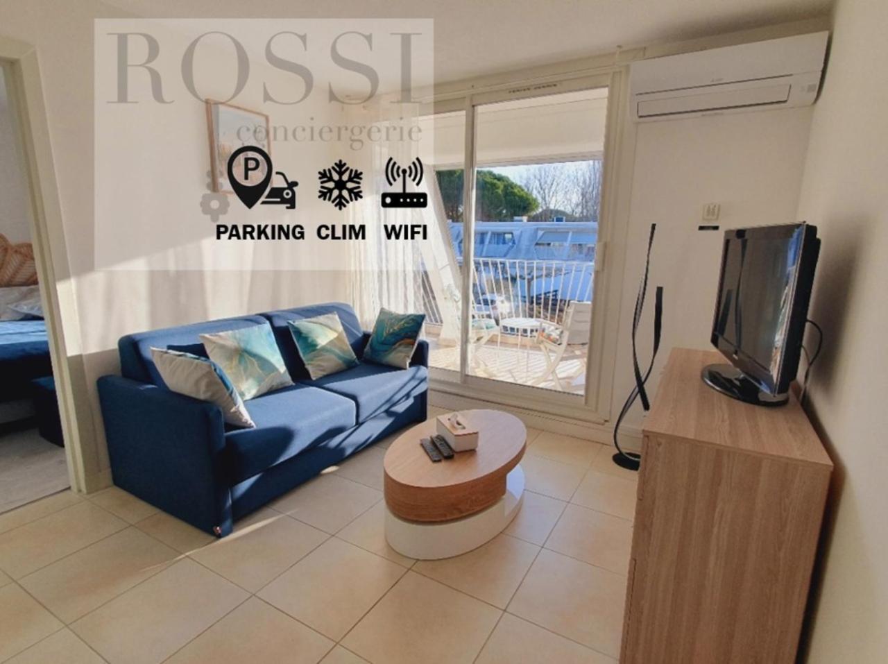 T2 West City Parking Clim Wifi 4Pers - Rossiconciergerie - Linge Inclus La Grande Motte Luaran gambar